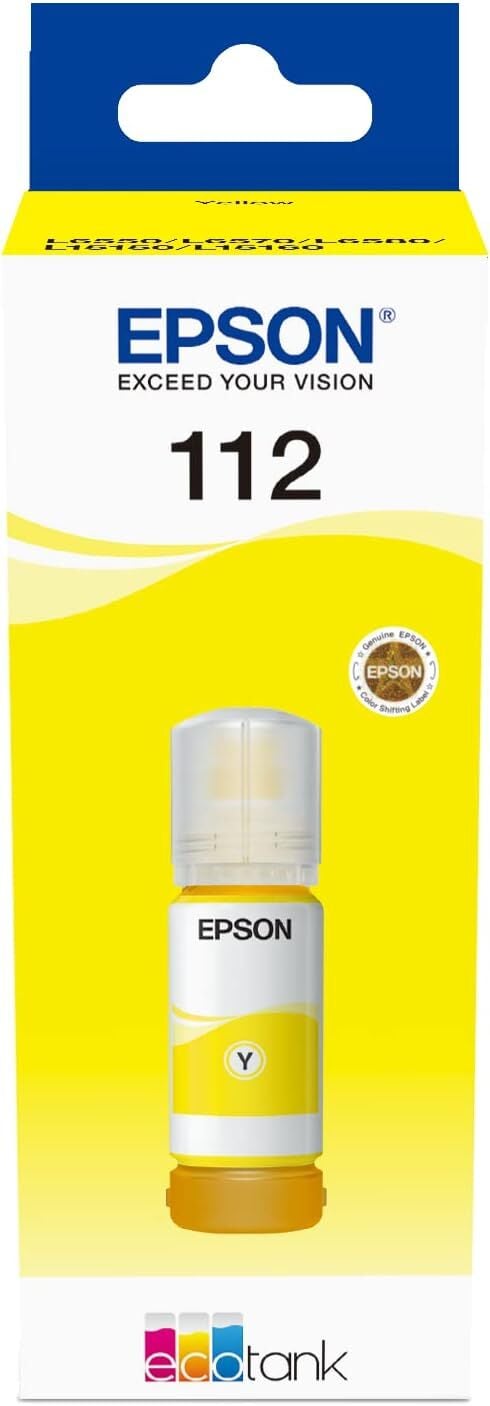 Epson 112 Sarı Şişe Mürekkep