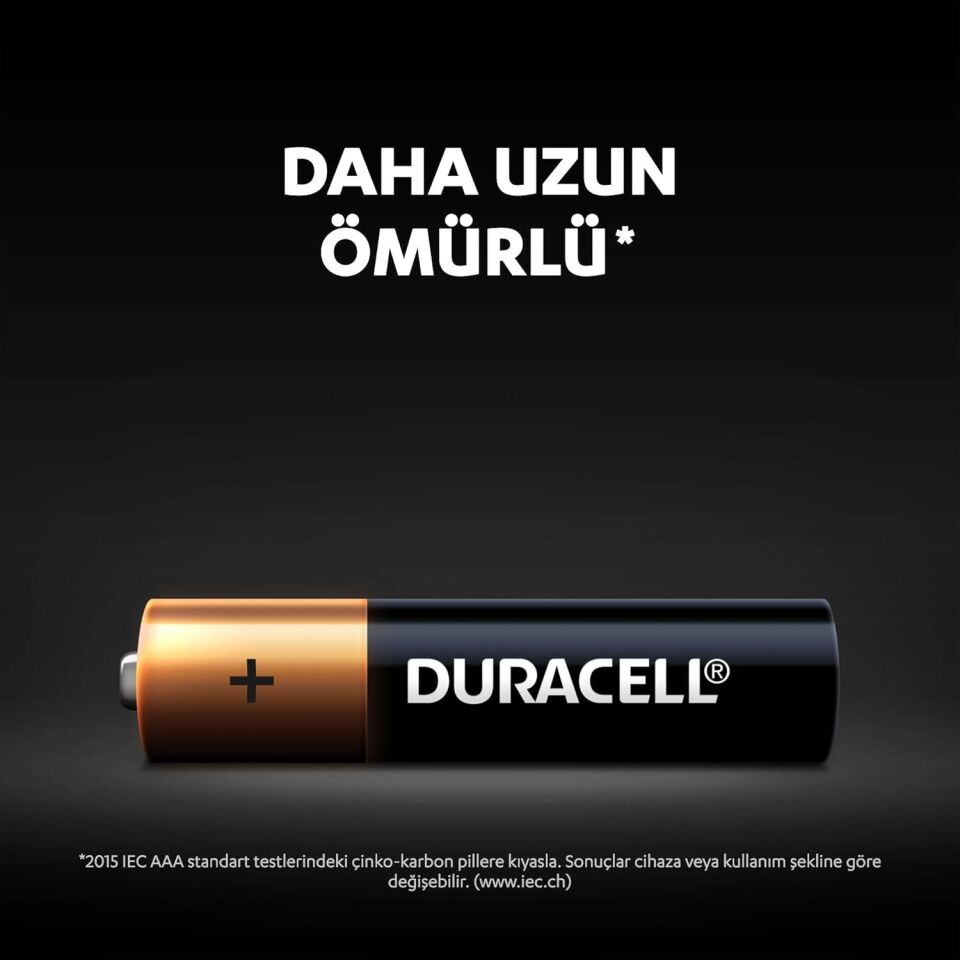 Duracell Pil 4 Lü AAA İnce Kalem