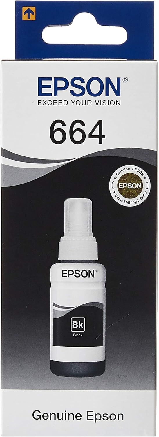 Epson T6641 Siyah Şişe Mürekkep