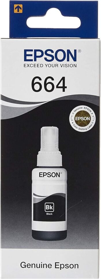 Epson T6641 Siyah Şişe Mürekkep