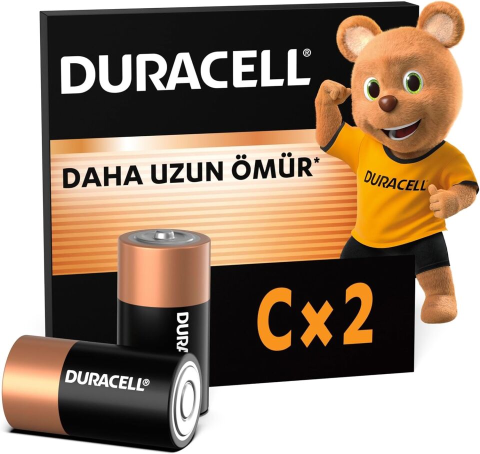 Duracell Pil 2 Li C Orta Boy Lr-14