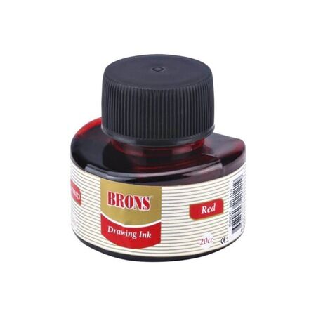 Brons Çini Mürekkebi Kırmızı 20 Cc