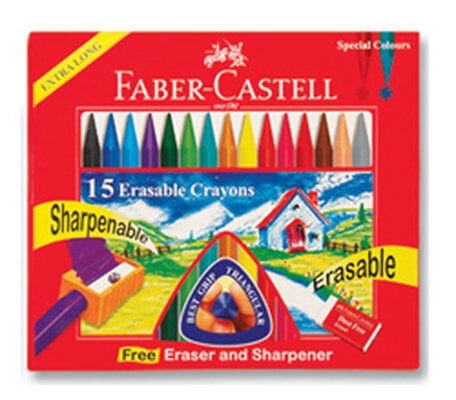 Faber-Castell Silinebilir Mum Boya 15 Renk