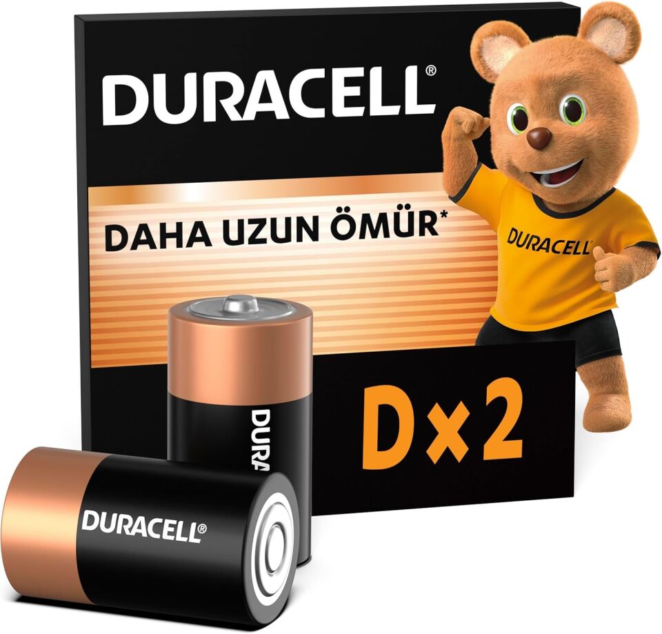 Duracell Pil 2 Li D Büyük Boy Lr-20