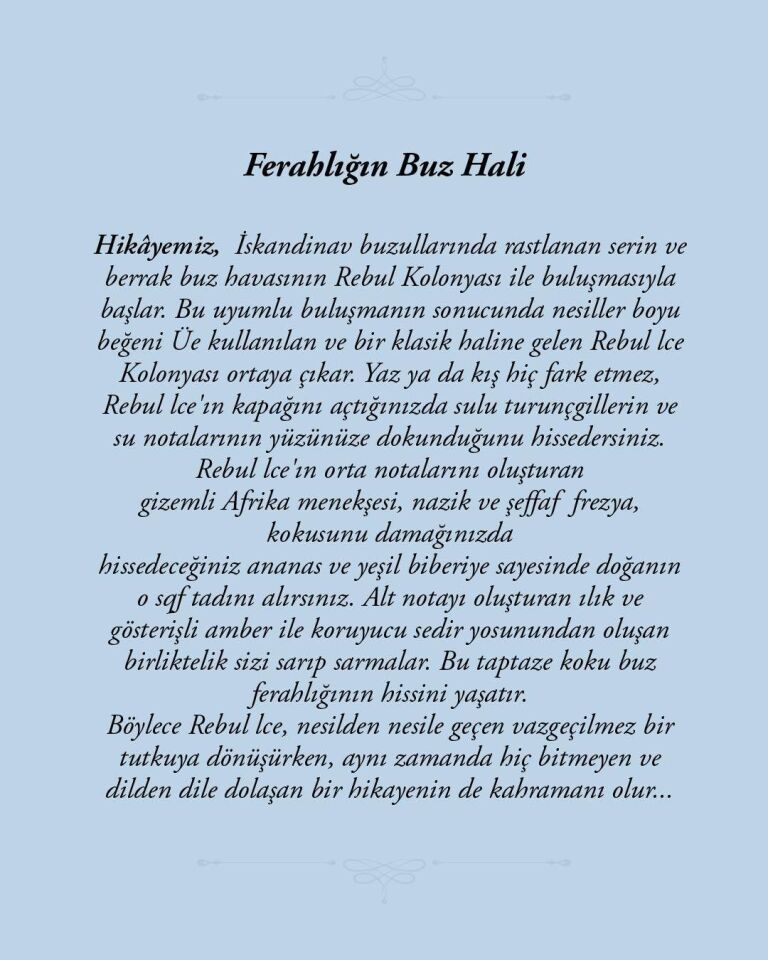 Rebul Kolonya 125 Ml İce