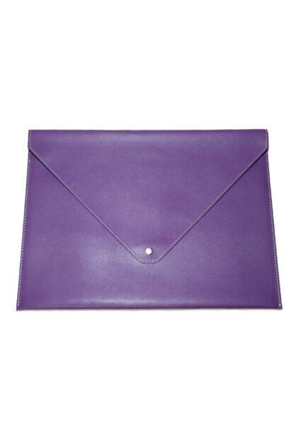 2K Çıtçıtlı Zarf Dosya A4 130-5 Lila 25,5x33,5 Cm