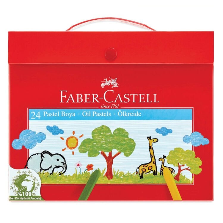 Faber-Castell Karton Çantalı Pastel Boya 24 Lü
