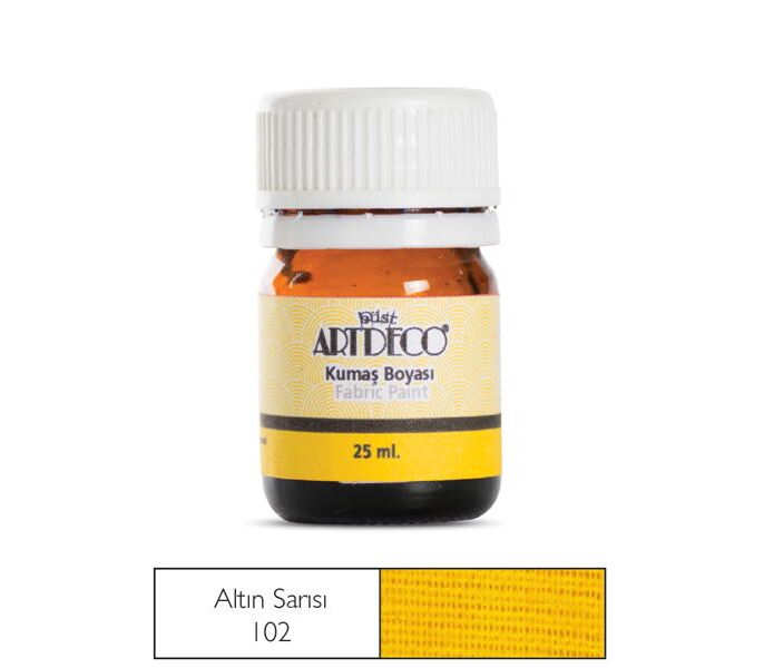 Artdeco Kumaş Boyası 25 Ml Altın Sarısı 102