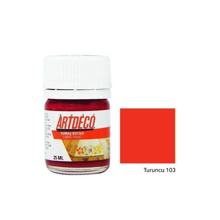 Artdeco Kumaş Boyası 25 Ml Turuncu 103