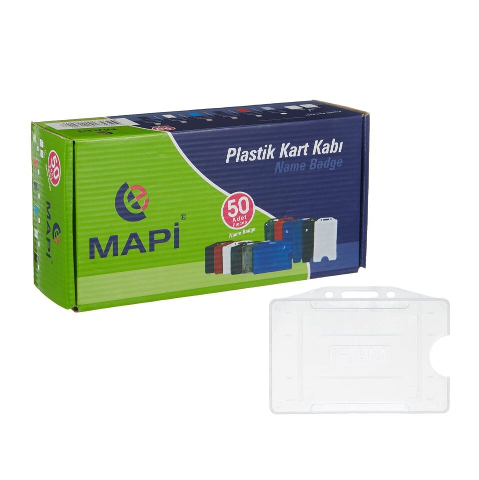 Mapi Pp Kart Kabı Yatay Şeffaf 50 Adet
