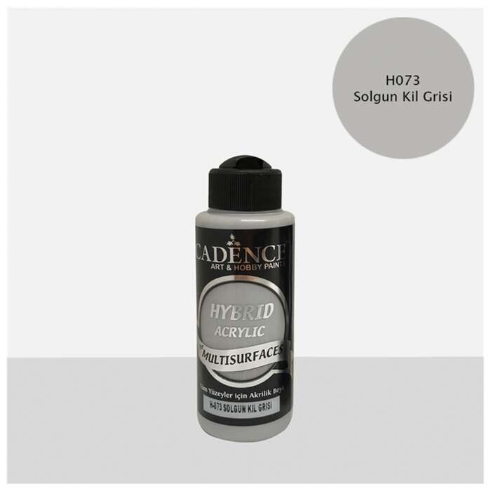 Cadence Hybrid Akrilik Multisurfaces H-073 Solgun Kil Grisi 120 Ml