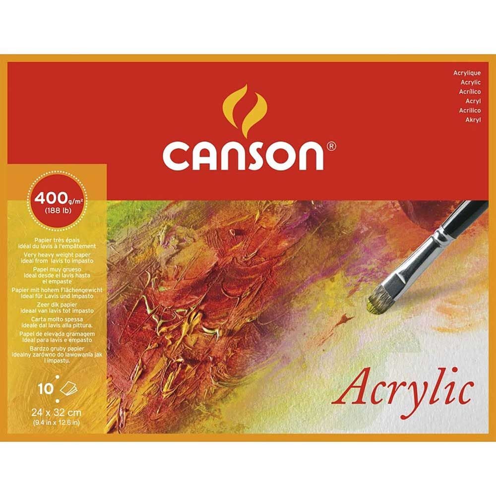 Canson Blk Canacrylıq 10S 24X32 400G Akrilik Blok