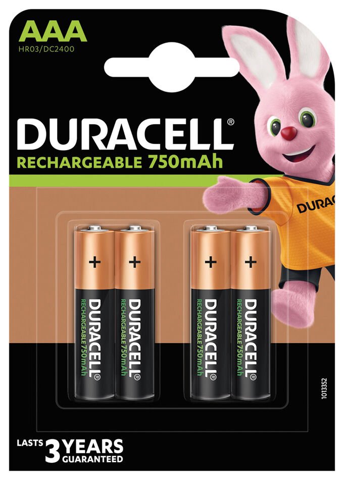 Duracell Pil Şarjlı 4 Lü AAA İnce Kalem 750 Mah