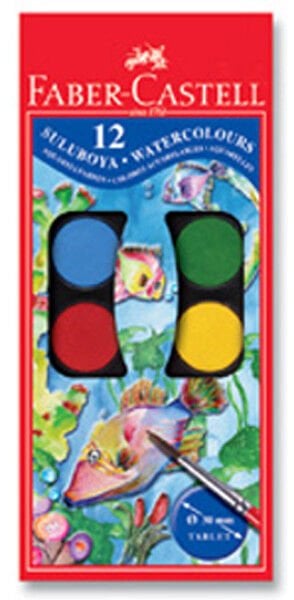 Faber-Castell Suluboya 12 Renk Büyük Boy