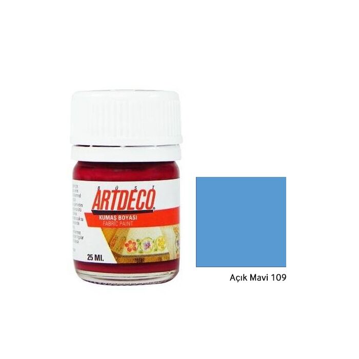 Artdeco Kumaş Boyası 25 Ml Açık Mavi 109
