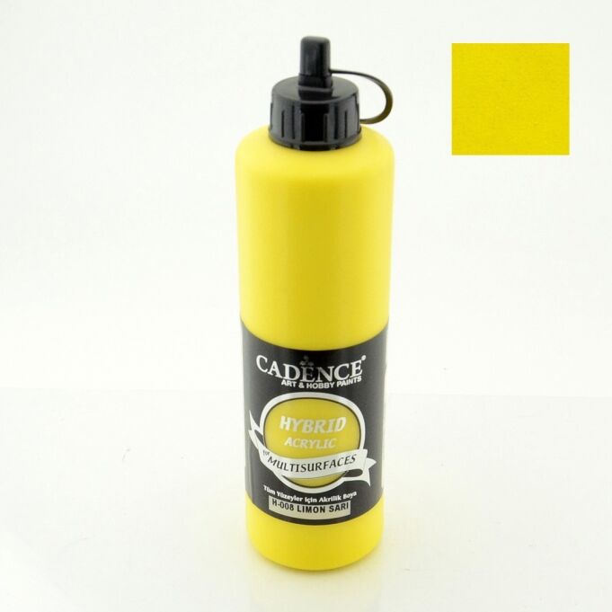 Cadence Hybrid Akrilik Multisurfaces H-008 Limon Sarı 500 Ml