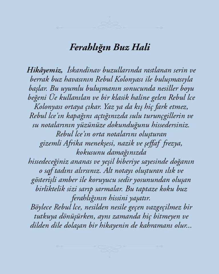 Rebul Kolonya 250 Ml Ice