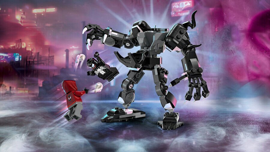 Lego Venom Robot Zırhı Mıles Morales’E Karşı 
