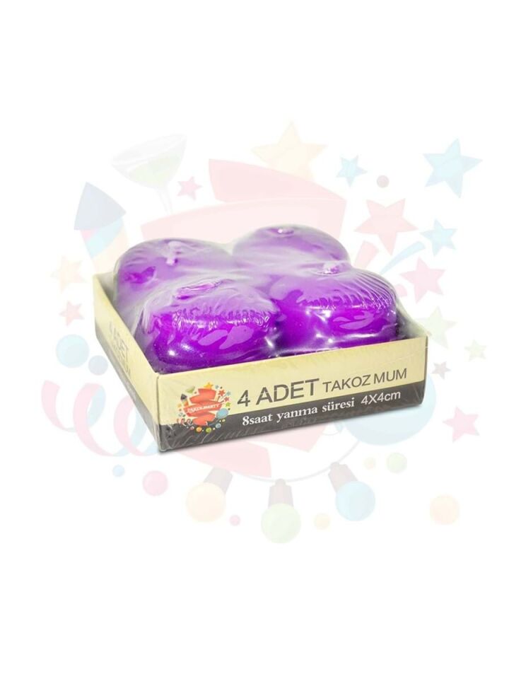 Mum Takoz 4x4 Cm 4 Lü Mor