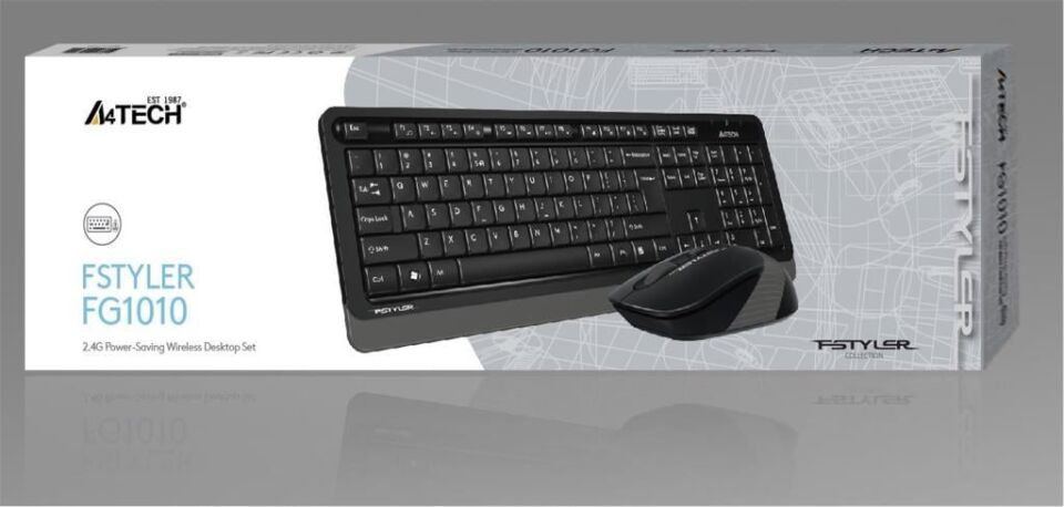 A4 Tech Fg1010 2.4G Gri Q Fn-Mm Klv+Optik Mouse