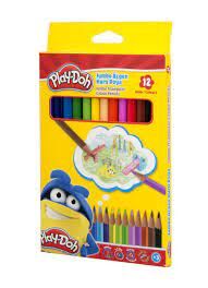 Play-Doh Kuru Boya Kalemi Jumbo Ügen 12 Renk
