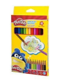 Play-Doh Kuru Boya Kalemi Jumbo Ügen 12 Renk