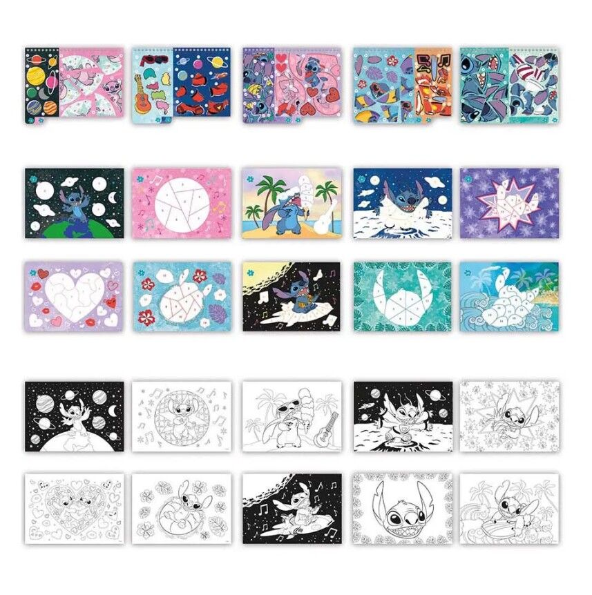 Taros Disney Stitch Sticker Bynumber Pad