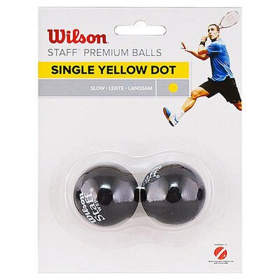 Wilson Staff Squash 2 Ball Sıngle Yellow Dot