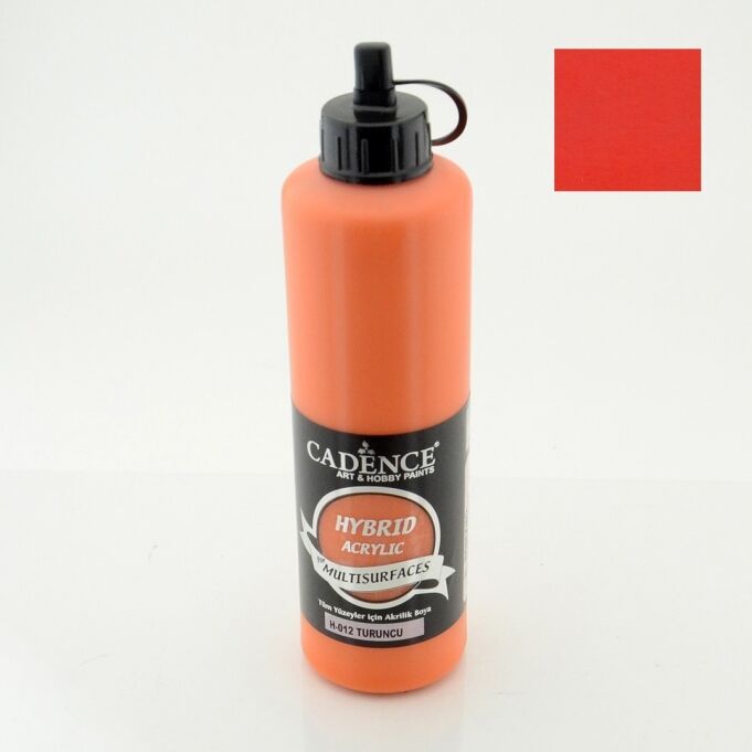 Cadence Hybrid Akrilik Multisurfaces H-012 Turuncu 500 Ml