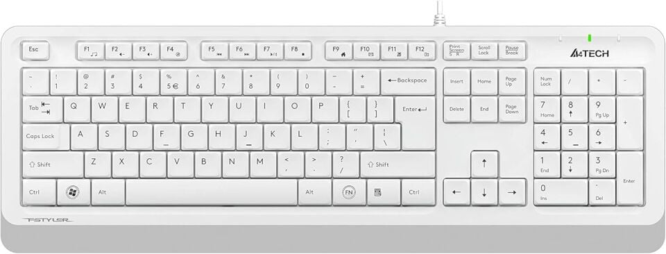 A4 Tech Fk10 Q Usb Fsytyler Beyaz Tr Fn-Mmedya