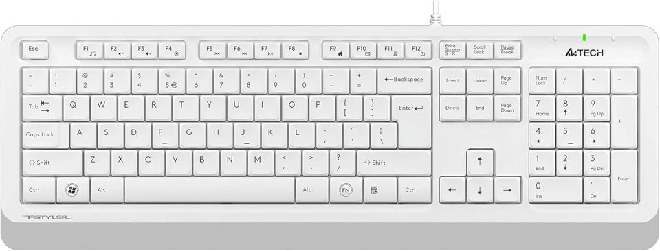 A4 Tech Fk10 Q Usb Fsytyler Beyaz Tr Fn-Mmedya