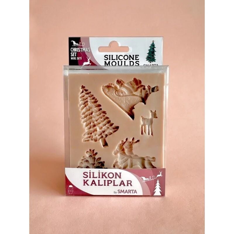 Nureart Christmas Set Noel Seti Silikon Kalıp Sk1013065