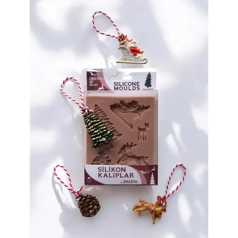 Nureart Christmas Set Noel Seti Silikon Kalıp Sk1013065