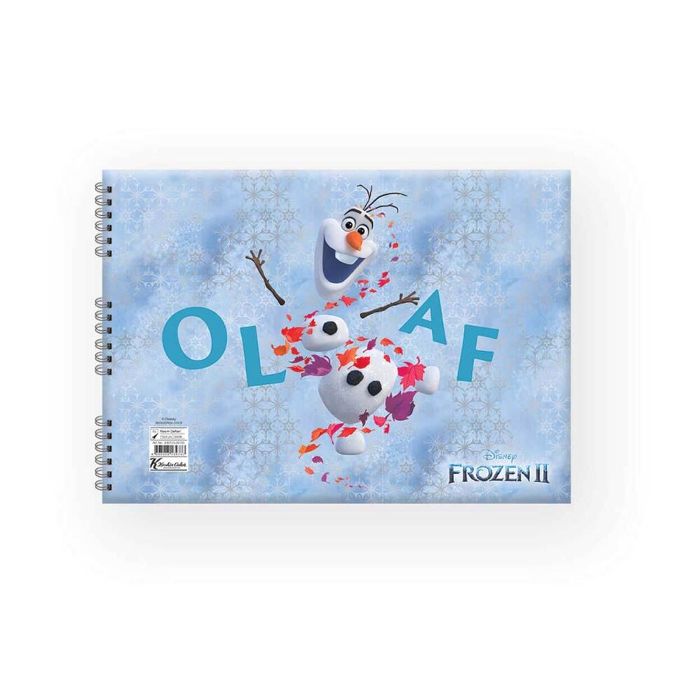 Keskin 17x25 15 Yaprak Frozenlı Spiralli Resim Defteri