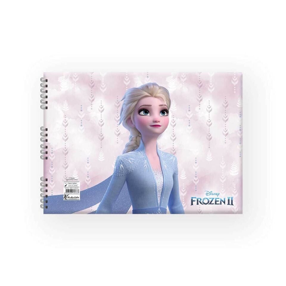 Keskin 17x25 15 Yaprak Frozenlı Spiralli Resim Defteri