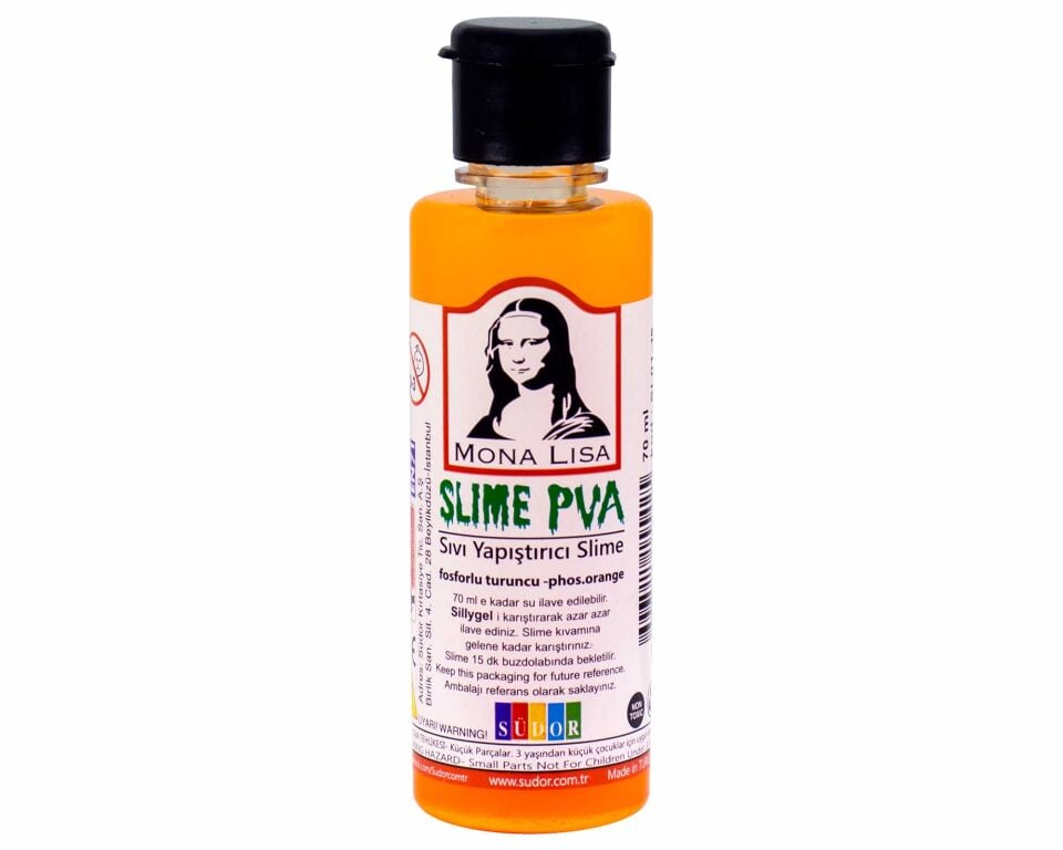 Mona Lisa Sıvı Yapıştırıcı Slime 70 Ml Fosforlu Turuncu