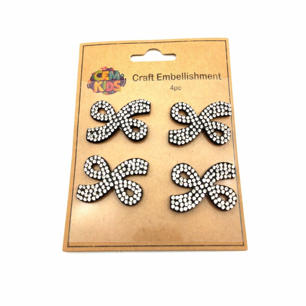 Kids Arts Sticker 4 Lü Keçe Taşlı Fiyonk