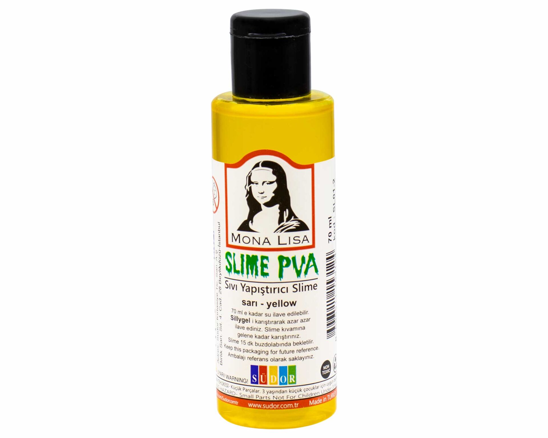 Mona Lisa Sıvı Yapıştırıcı Slime 70 Ml Sarı